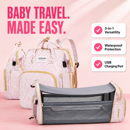 Nestara 3-in-1 Travel Diaper Backpack