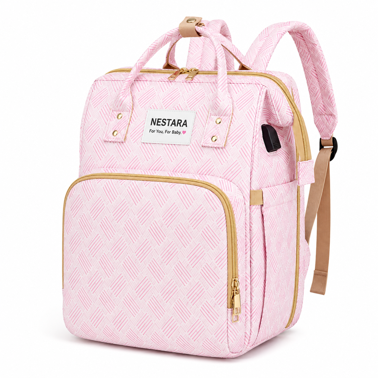 Nestara 3-in-1 Travel Diaper Backpack