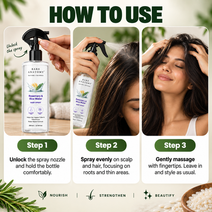 Bare Anatomy™ Rosemary & Rice Water Spray