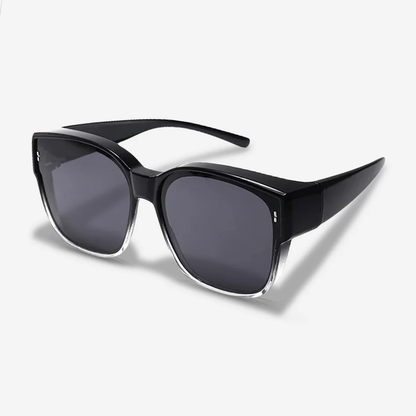 Fits over glasses